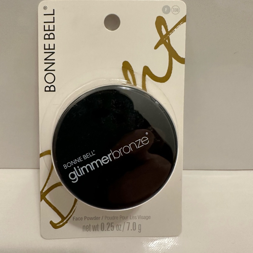 BONNE BELL Glimmer Bronze Face Powder F 338 Gold N Glitz Or Scintillant 0.25oz